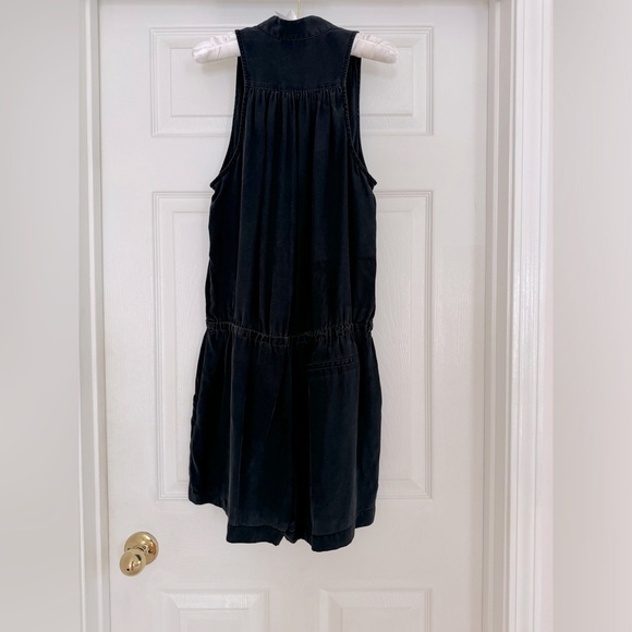 Sunner black pure silk jumpsuit romper - size M - Picture 8 of 8